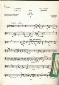 Sonata No 1 for Violin and Piano