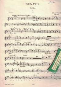 Sonate A dur, Violine und Klavier