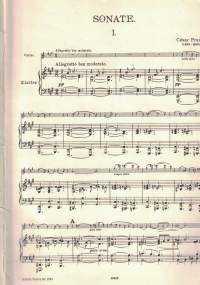 Sonate A dur, Violine und Klavier