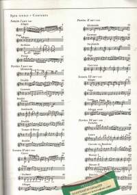 Three sonatas and three partitas for violin solo - viululle