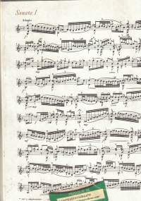 Three sonatas and three partitas for violin solo - viululle