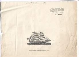Sjöförsäkringsbolaget Triton / Meteor parkin kapteeni John Törnqvist 2 500 000 Fmk - vakuutuskirja Sjömanhuset i Åbo 1920