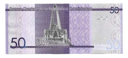 Dominikaaninen Tasavalta 50 Pesos Oro 2014  seteli