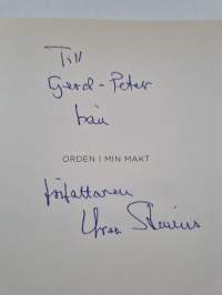 Orden i min makt (signeerattu, tekijän omiste)