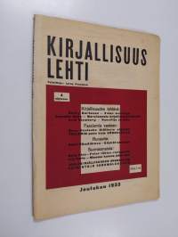 Kirjallisuuslehti : joulukuu 1933
