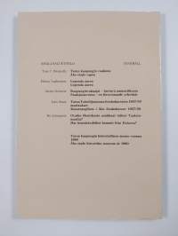 Turun kaupungin historiallinen museo. Vuosijulkaisu 1980  =Åbo stads historiska museum. Årsskrift 1980