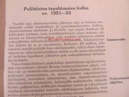 Pöytäkirjat puhuvat II. Poliittisten tapahtumien kulku vv. 1951-53 (Maalaisliiton Puoluetoimisto)