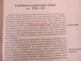 Pöytäkirjat puhuvat II. Poliittisten tapahtumien kulku vv. 1951-53 (Maalaisliiton Puoluetoimisto)