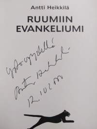 Ruumiin evankeliumi (signeerattu, tekijän omiste)