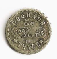 Chas. Pick &amp; Co. Chicago - Good for 5 c in trade   - poletti 25 mm