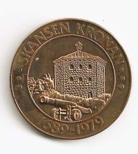 Lokalmynt Göteborg 10 kr Skansen Kronan 1979 - poletti 25 mm