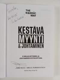 Kestävä myynti &amp; johtaminen : the Nordic way : 6 sielua myynnin ja johtamisen kilpailuetuna (signeerattu, tekijän omiste)