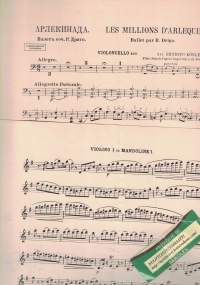 Fantaise sur les Motives de Ballet Les Millions d&#039;Arlequin - Violon, Violoncello et Piano