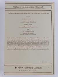 Categorial grammars and natural language structures