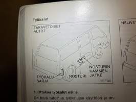 Toyota Hiace Mk 3 -omistajan käsikirja / käyttöohjekirja