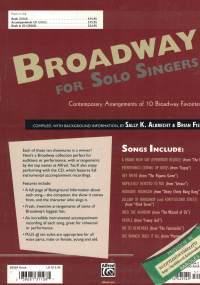 Broadway for Solo Singers - Contemporary Arrangements of 10 Broadway Favorites