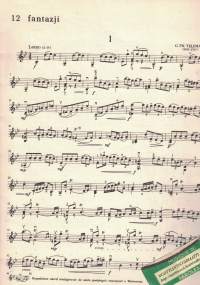 12 fantazji for violine allein