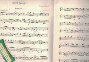 Zwölf Sonaten Op. 5 Violine und Piano II, Sonate 7-12