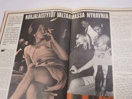 Jallu 1966 nr 10, Mandy Rice-Davies, Donna Reading, Beatnikkeja, Kultahousuprikaati, Rakkaus verolle, Singapore näyttää kyntensä, Aamukylpy, Vamppi on valttia, ym.