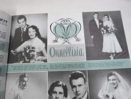 Me Naiset 1955 nr 7, Miss eurooppa Inga-Britt söderberg, Taiteilijakoti Yki &amp; Leena Nummi Lauttasaari, Anneli Sauli, Lemmikkilapsi?, Farmaseutti Annuli Holma...