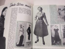 Me Naiset 1953 nr 12, Turun ensimmäinen nainen Helvi Pellinen, Pikku naisen ongelma, Tukkalinjat, Marlene Dietrich, Yöpaitoja, ym.