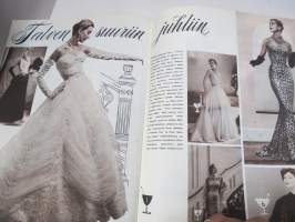 Me Naiset 1953 nr 12, Turun ensimmäinen nainen Helvi Pellinen, Pikku naisen ongelma, Tukkalinjat, Marlene Dietrich, Yöpaitoja, ym.