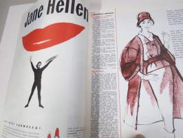 Me Naiset 1959 nr 5, Pinnari-isät ja elatusvelvollisuus, Laukkumuoti, Päivä kauneussalongissa kuvaus Caj Bremer, Saara Hopea - Kyllikki Salmenhaara - Aune Siimes...