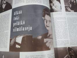 Me Naiset 1959 nr 5, Pinnari-isät ja elatusvelvollisuus, Laukkumuoti, Päivä kauneussalongissa kuvaus Caj Bremer, Saara Hopea - Kyllikki Salmenhaara - Aune Siimes...