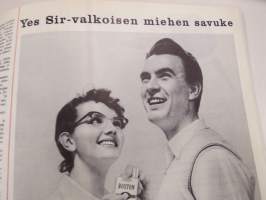 Me Naiset 1959 nr 5, Pinnari-isät ja elatusvelvollisuus, Laukkumuoti, Päivä kauneussalongissa kuvaus Caj Bremer, Saara Hopea - Kyllikki Salmenhaara - Aune Siimes...