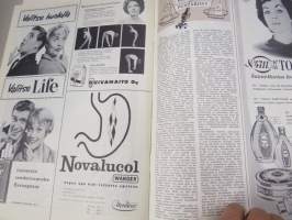 Me Naiset 1959 nr 5, Pinnari-isät ja elatusvelvollisuus, Laukkumuoti, Päivä kauneussalongissa kuvaus Caj Bremer, Saara Hopea - Kyllikki Salmenhaara - Aune Siimes...