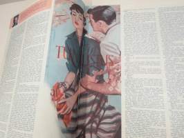 Me Naiset 1956 nr 2, Grace Kelly ja Monacon Ruhtinas, Monsier Gerard Juve Ranskan suurlähettiläs, Naiset avantouimareina, Paavo ja Helena Tynell &amp; USA -artikkeli...
