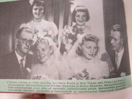 Me Naiset 1956 nr 2, Grace Kelly ja Monacon Ruhtinas, Monsier Gerard Juve Ranskan suurlähettiläs, Naiset avantouimareina, Paavo ja Helena Tynell &amp; USA -artikkeli...