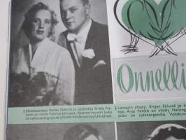 Me Naiset 1956 nr 2, Grace Kelly ja Monacon Ruhtinas, Monsier Gerard Juve Ranskan suurlähettiläs, Naiset avantouimareina, Paavo ja Helena Tynell &amp; USA -artikkeli...
