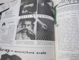 Me Naiset 1956 nr 2, Grace Kelly ja Monacon Ruhtinas, Monsier Gerard Juve Ranskan suurlähettiläs, Naiset avantouimareina, Paavo ja Helena Tynell &amp; USA -artikkeli...