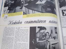Me Naiset 1956 nr 2, Grace Kelly ja Monacon Ruhtinas, Monsier Gerard Juve Ranskan suurlähettiläs, Naiset avantouimareina, Paavo ja Helena Tynell &amp; USA -artikkeli...