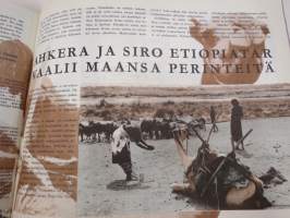 Me Naiset 1956 nr 2, Grace Kelly ja Monacon Ruhtinas, Monsier Gerard Juve Ranskan suurlähettiläs, Naiset avantouimareina, Paavo ja Helena Tynell &amp; USA -artikkeli...