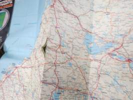 Autoilijan tiekartta 1978 Suomi ja Pohjoiskalotti - Finland och Nordkalotten - Finland and the North Calotte - Finland und Die Nordkalotte -kartta