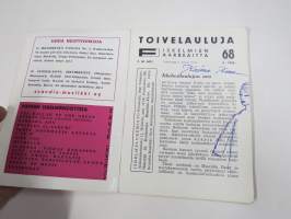 Toivelauluja 68