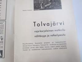 Tolvajärvi - raja-karjalainen matkailunähtävyys ja retkeilyseutu -matkailuesite 1930-luvulta, Suomen Rajaseutuyhdistyksen julkaisu
