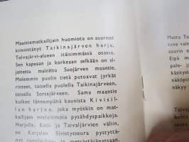 Tolvajärvi - raja-karjalainen matkailunähtävyys ja retkeilyseutu -matkailuesite 1930-luvulta, Suomen Rajaseutuyhdistyksen julkaisu