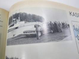 Metsäliiton viesti 1963 -sidottu vuosikerta, mm. koneellistumista, tuotantolaitoksia, moottorisahamainoksia, Kontio-Sisu AHT-51 ym.