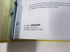Komatsu PW170ES-6K Excavator Shop Manual serial nr K32001 and up -kaivinkoneen korjaamo-ohjekirja