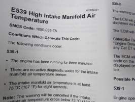 Caterpillar C9 Industrial Engine Service Manual JSC-up, MBD1-up, JLW1-up -huolto-ohjekirja
