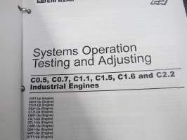Caterpillar C0.5. C0.7, C1.1, C1.1, C1.6, C2.2 Industrial Engine Service Manual -huolto-ohjekirja