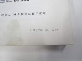 International Harvester IH H65B Payloader / Schaufellader / Chargeuse DT 358 Parts Catalog / Ersatzteilkatalog / Catalogue pices -kuormaaja, varaosaluettelo