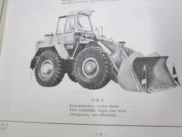 International Harvester IH H65B Payloader / Schaufellader / Chargeuse DT 358 Parts Catalog / Ersatzteilkatalog / Catalogue pices -kuormaaja, varaosaluettelo