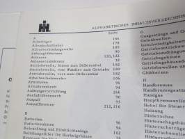 International Harvester IH H65B Payloader / Schaufellader / Chargeuse DT 358 Parts Catalog / Ersatzteilkatalog / Catalogue pices -kuormaaja, varaosaluettelo