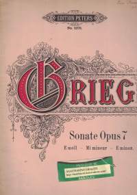 Sonate Opus 7 E Minor