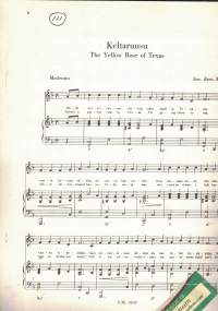 Amerikka laulaa - Kokoelma amarikkalaisia lauluja, laululle ja pianolle.