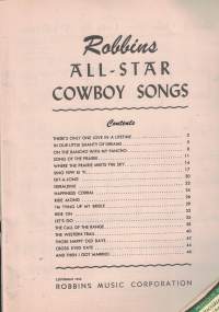 ROBBINS ALL-STAR COWBOY SONGS
